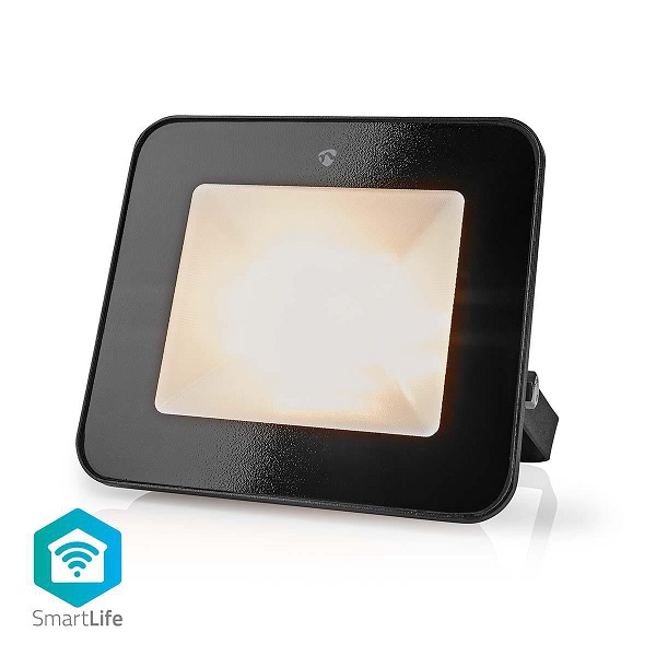 Išmanusis LED lauko šviestuvas 230V AC, 20W, 1600lm, RGB+CCT 2700 - 6500K, IP65, valdomas WiFi, Nedis Smart Life