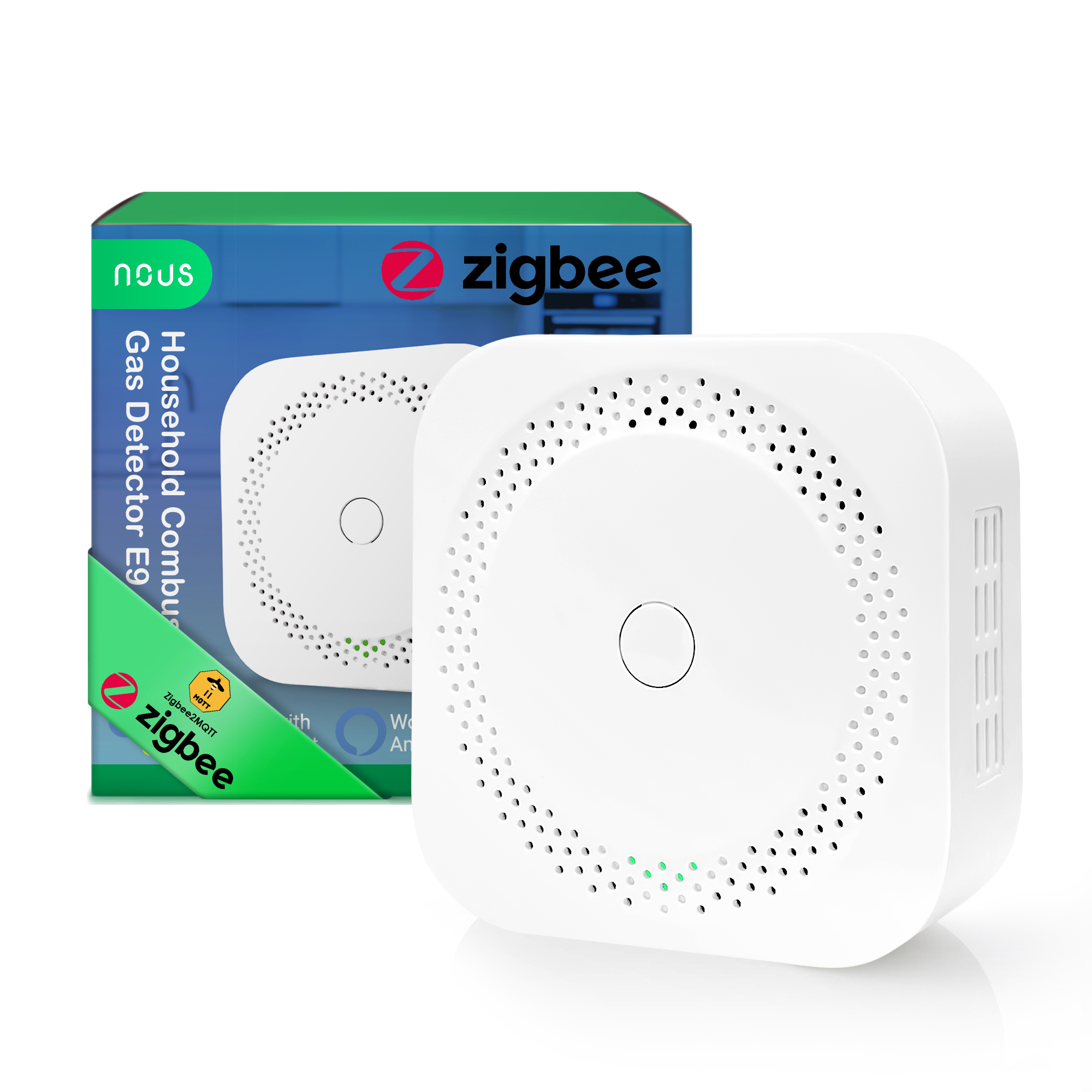 Išmanusis dujų nuotėkio jutiklis NOUS E9, ZigBee, TUYA