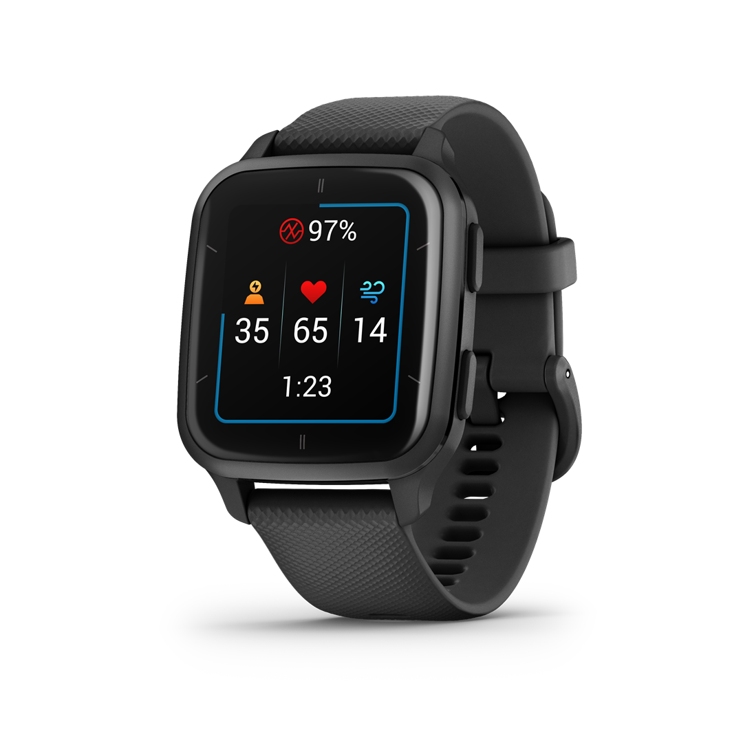 Sportinis laikrodis GARMIN Venu Sq 2, Music, Black/Slate