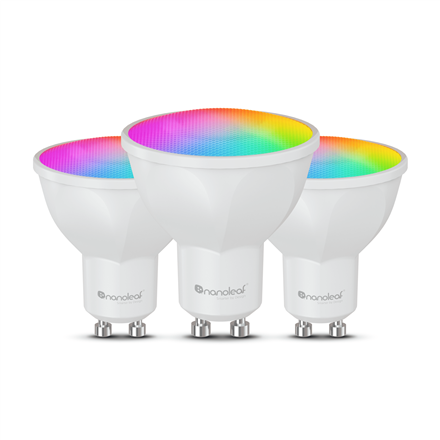 Išmanusis foninis apšvietimas Nanoleaf Essentials Matter Wi-Fi GU10 Smart Bulb RGBCW 3pcs packNanol