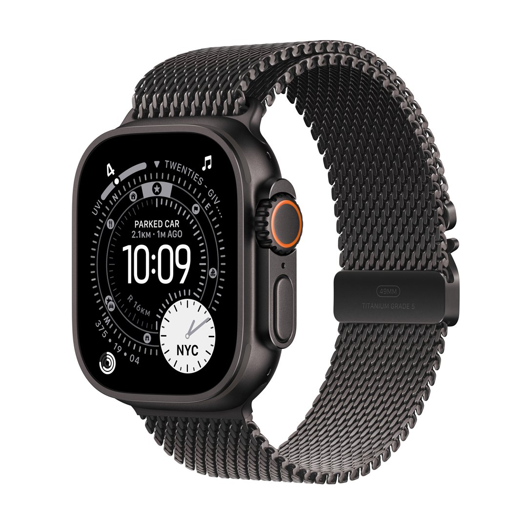 Išmanusis laikrodis Apple Watch Ultra 3 GPS+Cell 49mm Black Titan.Milanese Loop-S