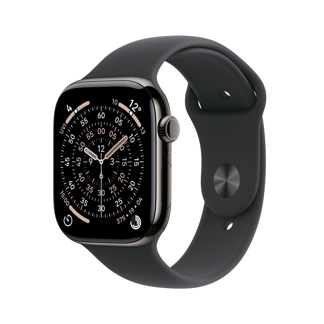 Išmanusis laikrodis Apple Watch 11 GPS+Cell 46mm Slate Titanium Case/Black Sport Band - M/L