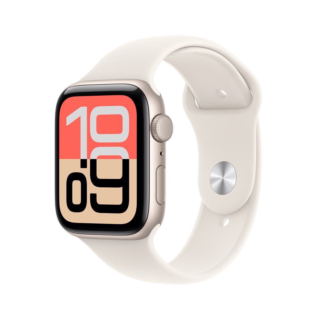 Išmanusis laikrodis Apple Watch SE 3 GPS+Cell 44mm Starlight Alumin. Case/Starlight Sport Band -S/M