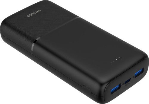 Išorinė baterija DELTACO, 20 000 mAh, 2 x USB-A 18 W, 1 x USB-C PD, 20 W / PB-C1008