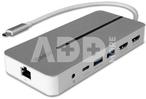 I/O DOCKING STATION USB-C/MINI DUAL 4K 43360 LINDY