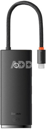 Baseus Lite Series Hub 6w1 USB-C to 2x USB 3.0 + USB-C + HDMI + SD/TF (black)