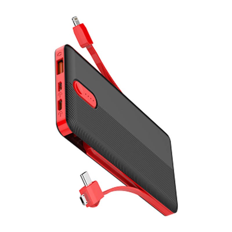 Powerbank LDNIO PL1013, 10000mAh + 3in1 laidas (juodas)