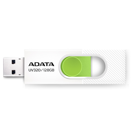 ADATA | USB Flash Drive | UV320 | 128 GB | USB 3.2 Gen1 | White/Green