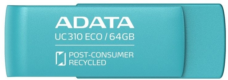 ADATA | USB Flash Drive | UC310 ECO | 64 GB | USB 3.2 Gen1 | Green