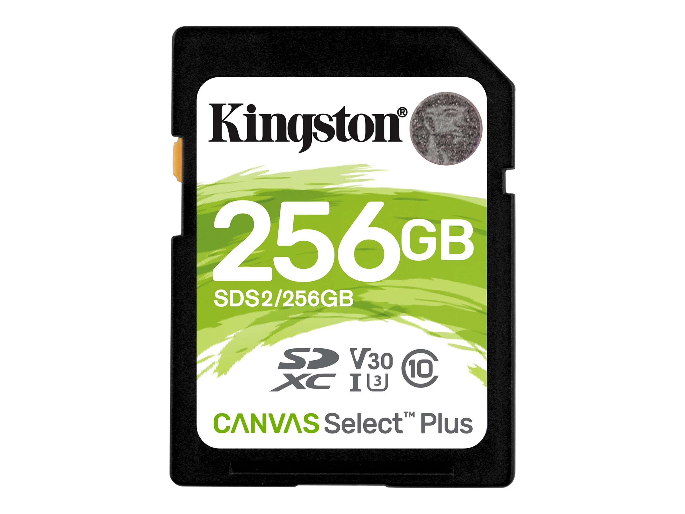 Kingston Canvas Select Plus - flash memory card - 256 GB - SDXC UHS-I | Kingston