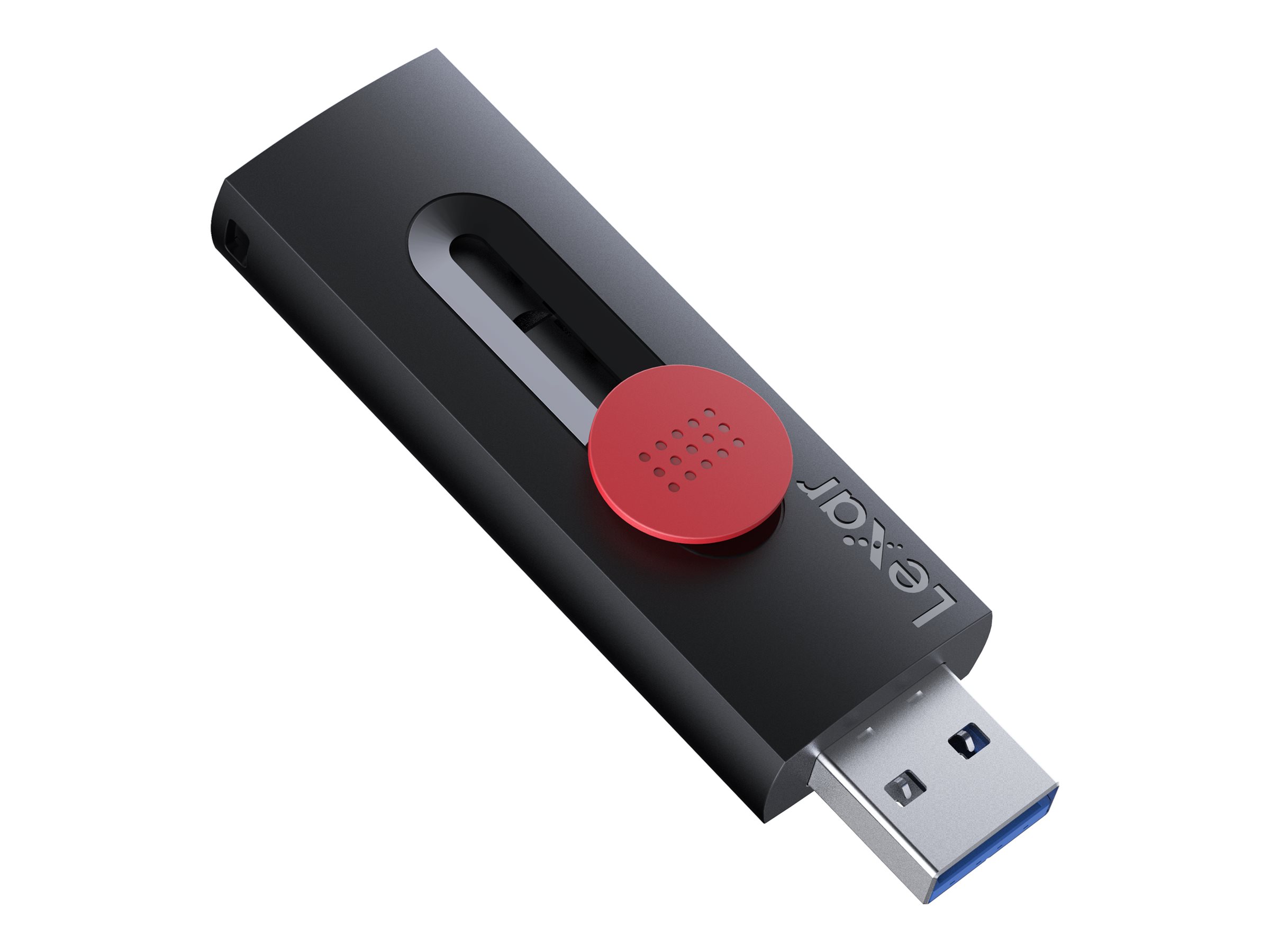 Lexar | Flash Drive | JumpDrive D300 | 64 GB | USB 3.2 Gen 1 | Black/Red