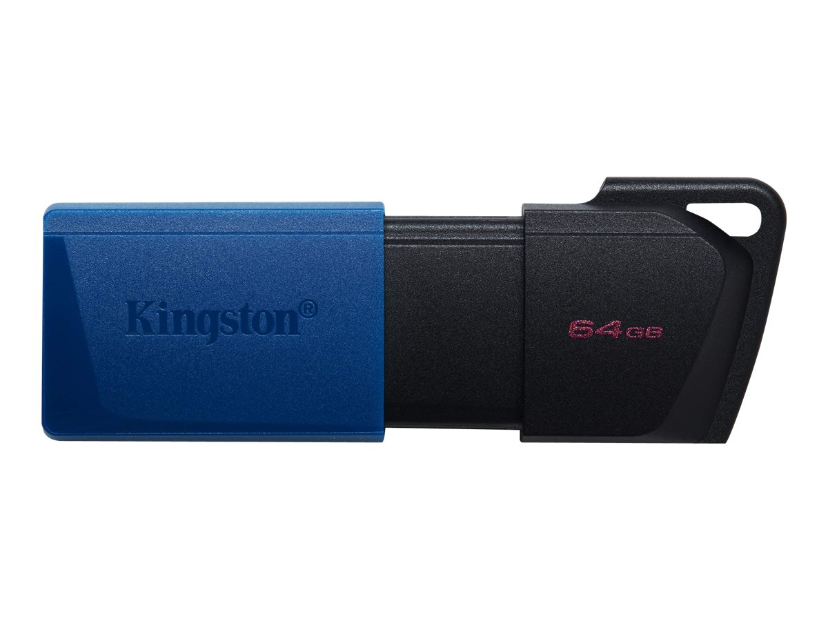 Kingston | USB 3.2 Flash Drive | DataTraveler Exodia M | 64 GB | USB 3.2 | Black/Blue