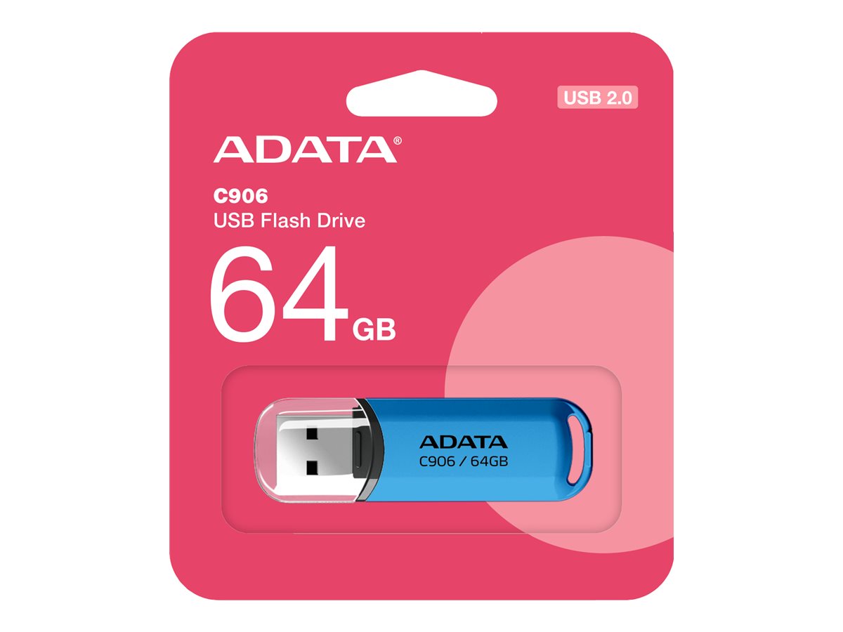 ADATA | USB Flash Drive | C906 | 64 GB | USB 2.0 | Blue