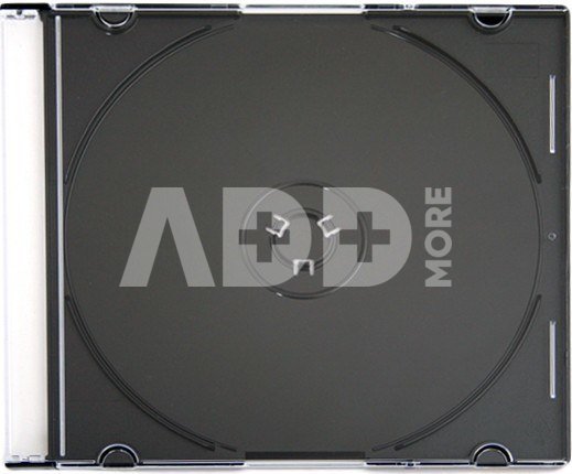 Omega CD case Slim, black (56622)
