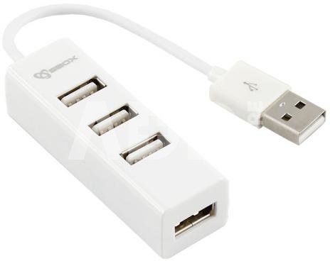 Sbox USB 4 Ports USB HUB H-204W white