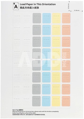 JJC SDSL 480 Memory Card Label Stickers