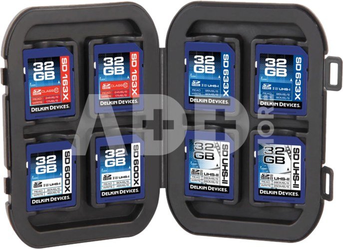 DELKIN WEATHER RESISTANT CASE FOR 8 SD CARDS