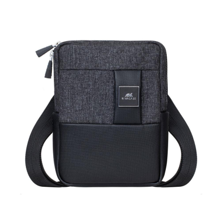 TABLET CASE CROSSBODY 8"/8810 BLACK MELANGE RIVACASE|8810BLACKMELANGE