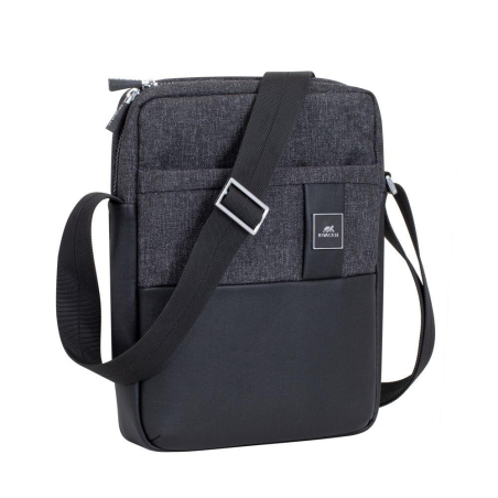 TABLET CASE CROSSBODY 11"/8811 BLACK MELANGE RIVACASE|8811BLACKMELANGE