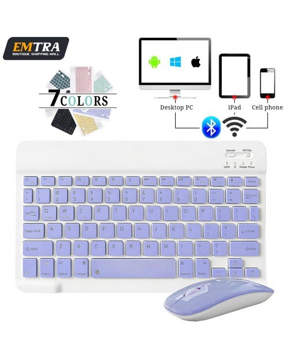 Mini belaidė klaviatūra Bluetooth klaviatūra skirta ipad telefono planšetiniam kompiuteriui Bluetooth klaviatūra ir pelė