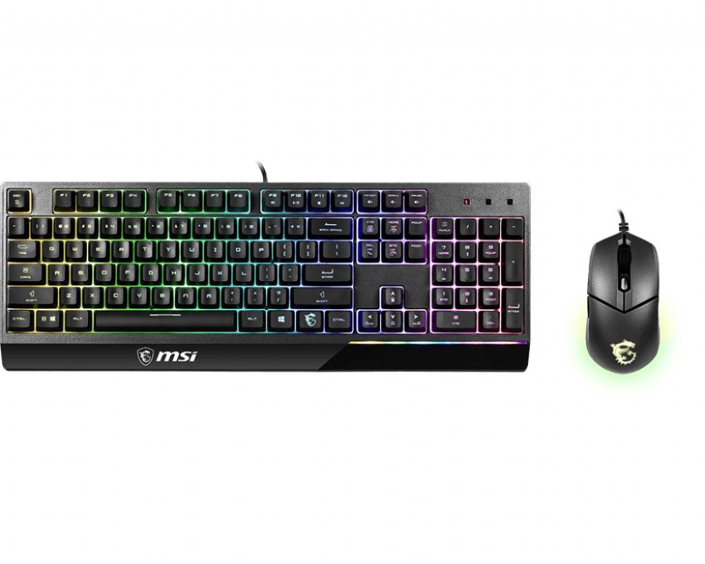 Klaviatūros ir pelės komplektas MSI VIGOR GK30 COMBO US layout, juoda