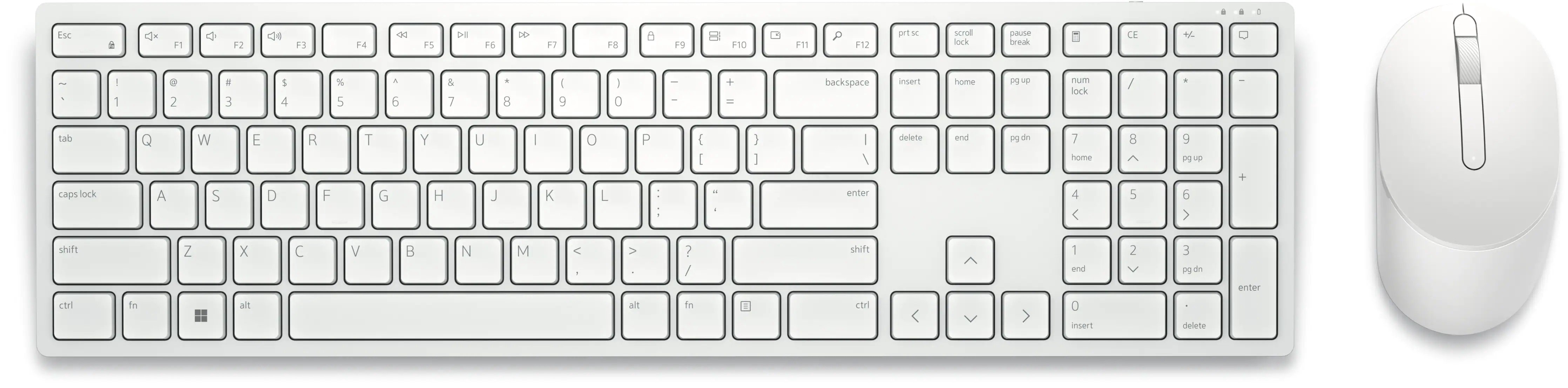 Klaviatūros ir pelės komplektas Dell  Keyboard and Mouse  KM5221W Pro  Keyboard and Mouse Set  W