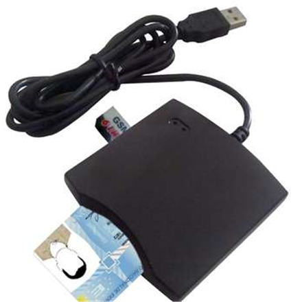 ID kortelių skaitytuvas Transcend SMART CARD READER USB PC/SC Black