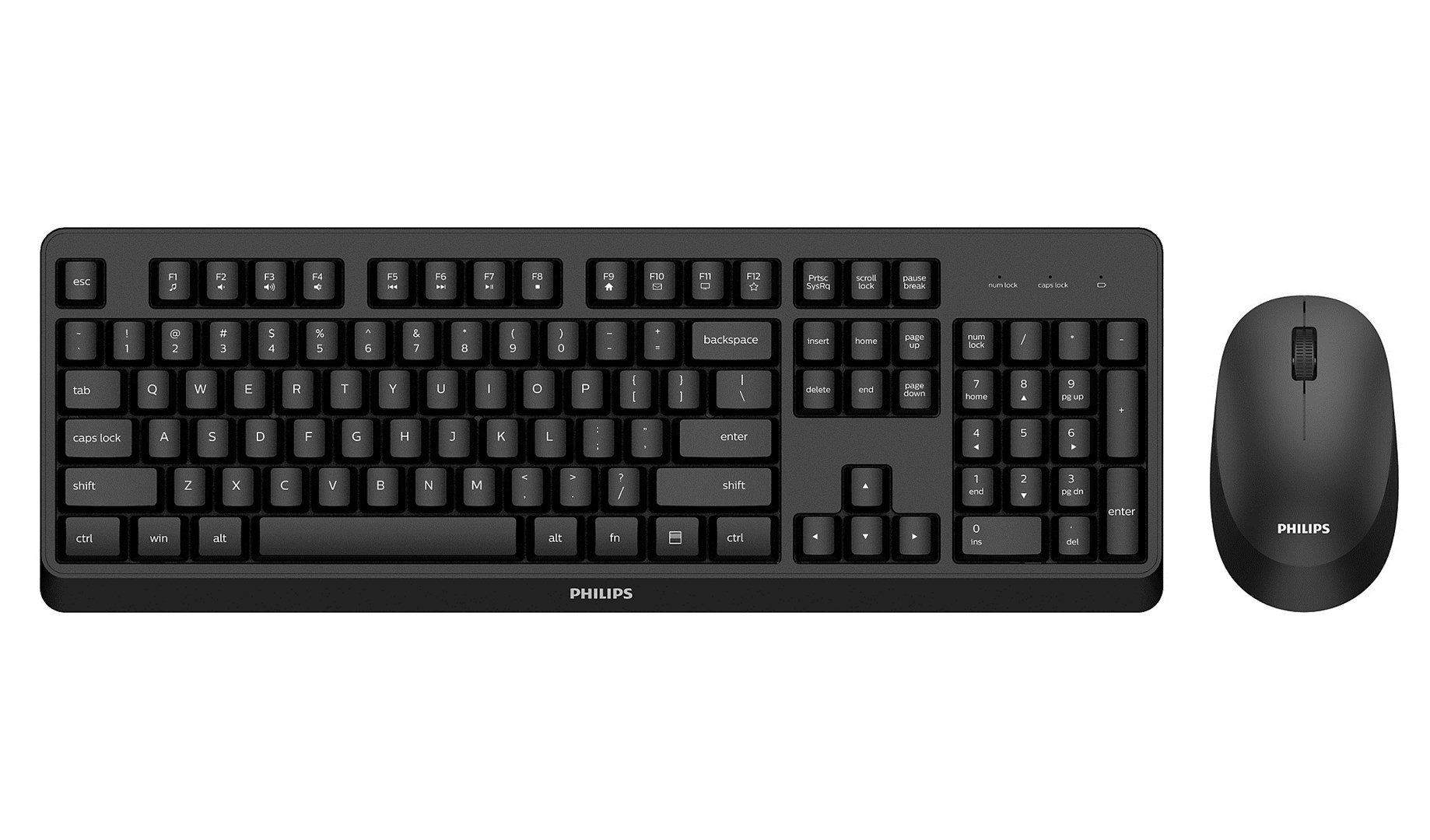 Klaviatūros ir pelės kompl.Philips 3000 series SPT6307BL/00 Juoda