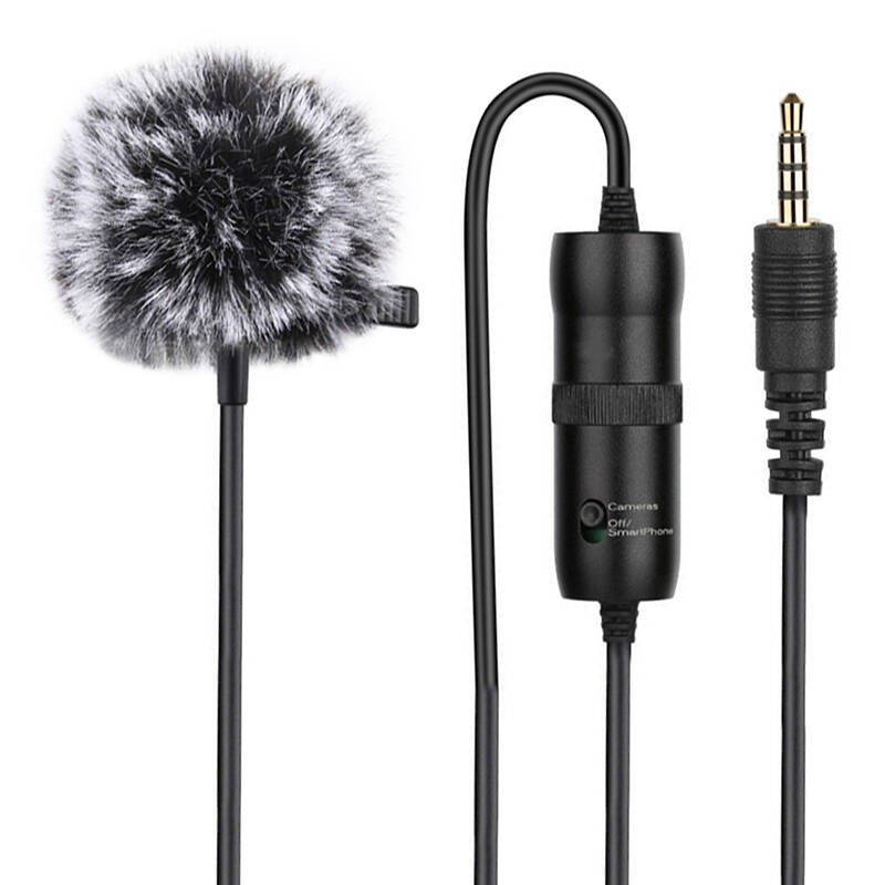 PULUZ prisegamas mikrofonas 3,5 mm lizdas 6 m