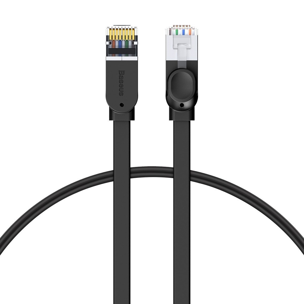"Baseus Cat 6 UTP Ethernet RJ45 kabelis plokščias 1 m juodas