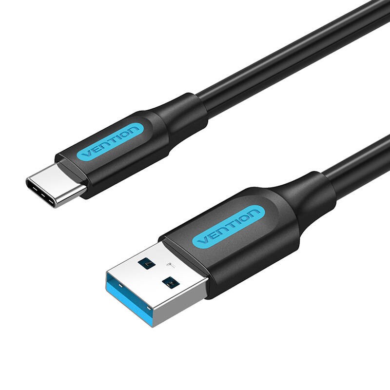 USB 3.0 A į USB-C kabelis Vention COZBG 1,5 m juodas PVC