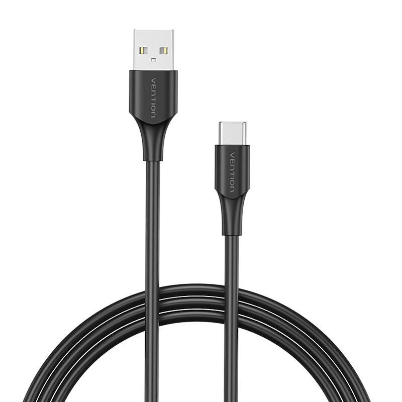 USB 2.0 A į USB-C 3A kabelis Vention CTHBF 1 m juodas