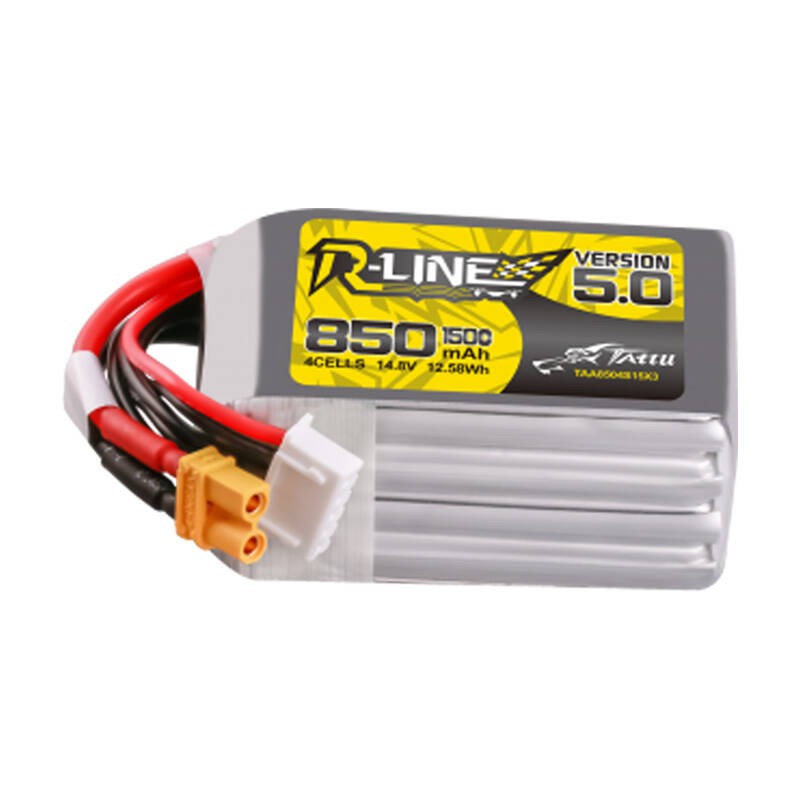 "Tattu R-Line" 5.0 850 mAh 14,8 V 4S1P 150C XT30U-F