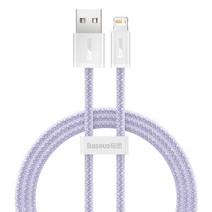 USB laidas "Lightning Baseus Dynamic 2" serijos "Lightning", 2,4 A, 1 m (violetinis)