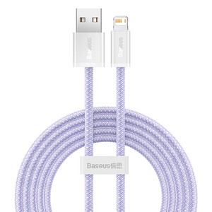 USB laidas "Lightning Baseus Dynamic 2" serijos "Lightning", 2,4 A, 2 m (violetinis)