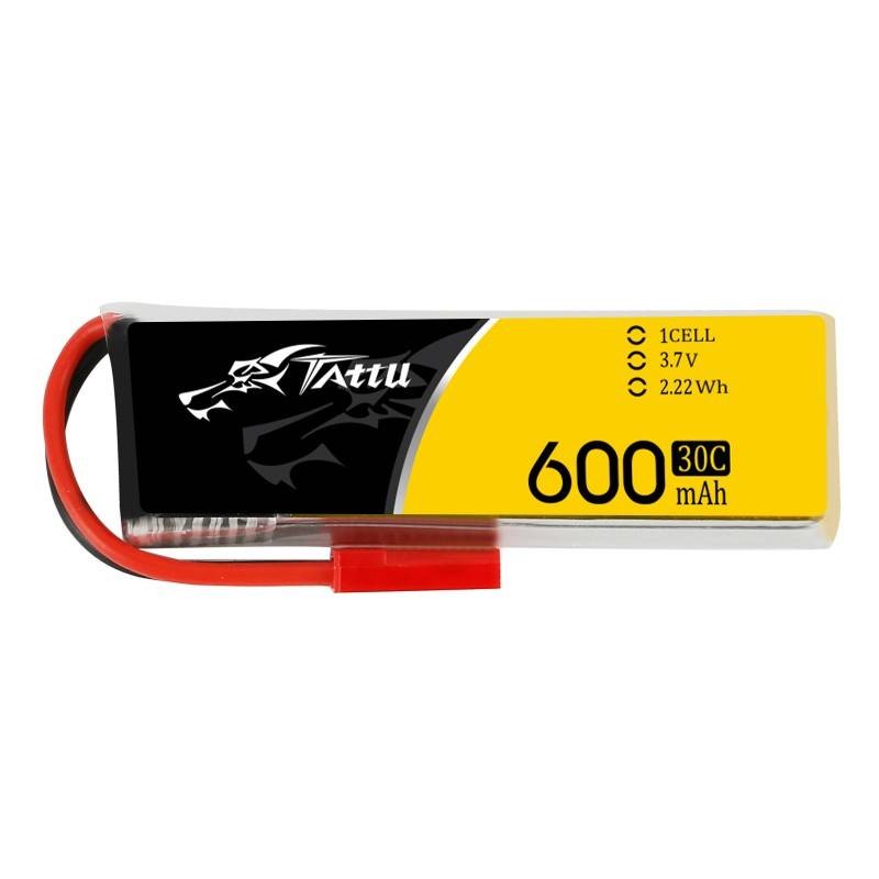 Akumuliatorius Tattu 600mAh 3,7V 30C 1S1P JST