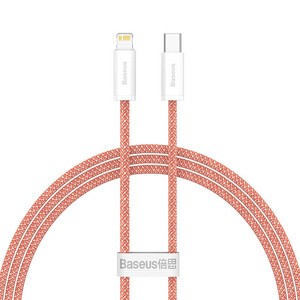 USB-C laidas "Lightning Baseus Dynamic Series", 20 W, 1 m (oranžinis)