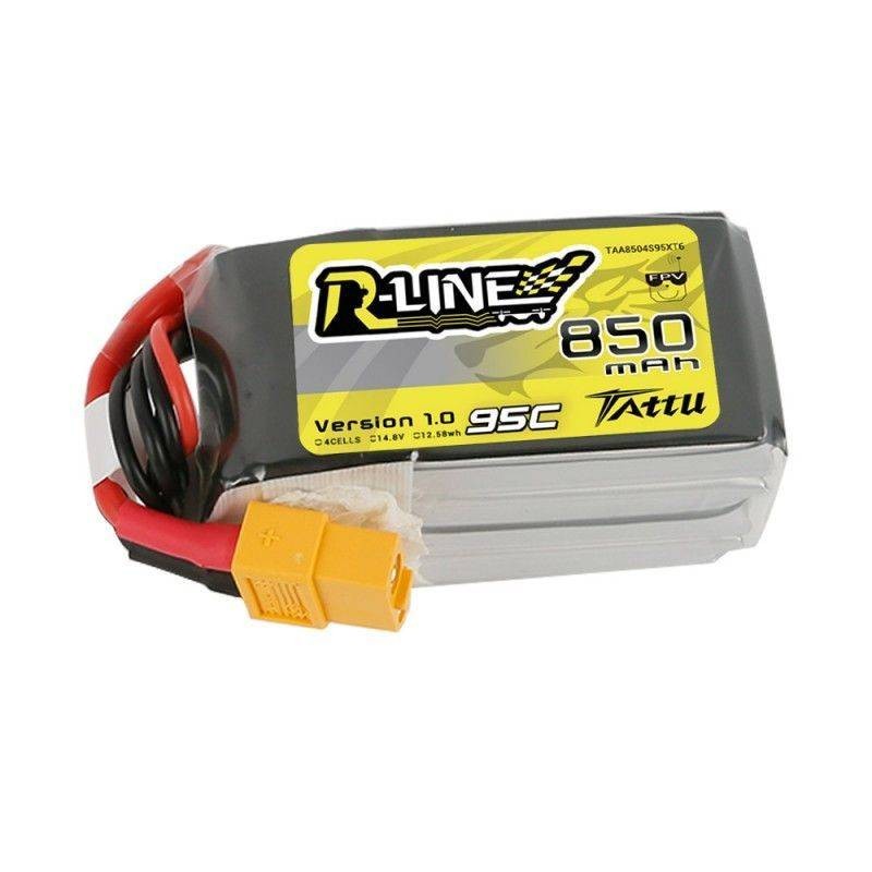 Akumuliatorius Tattu R-Line 850mAh 14,8V 95C 4S1P