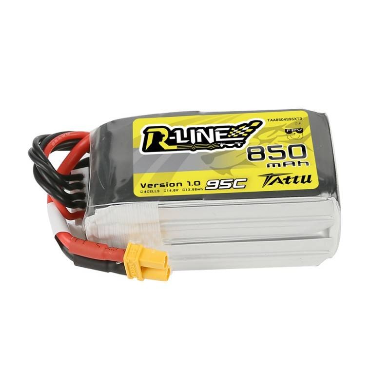 Akumuliatorius Tattu R-Line 850mAh 14,8V 95C 4S1P