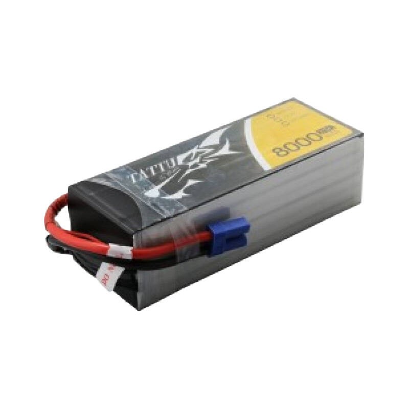 Tattu 8000mAh 22.2V 25C 6S1P Lipo akumuliatorius su EC5