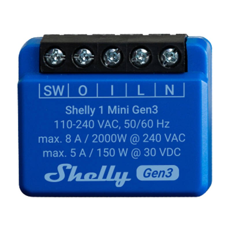 Valdiklis "Shelly 1 Mini Gen3