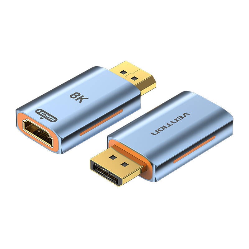 HDMI moteriškos - "Display Port" vyriškos lyties adapteris "Vention HFMH0 8K" (mėlynas)