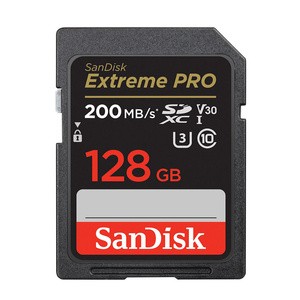 SANDISK EXTREME PRO SDXC 128GB 200/90 MB/s UHS-I U3 atminties kortelė (SDSDXXD-128G-GN4IN)