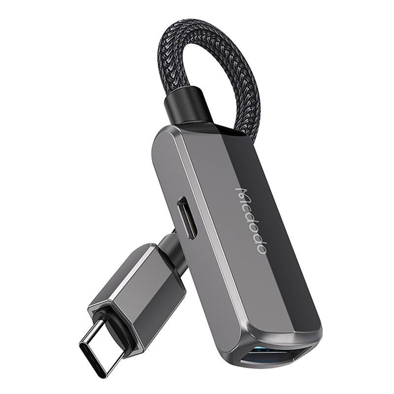 "Mcdododo CA-2830 OTG 2in1" USB-C į USB-C + USB-A keitiklį