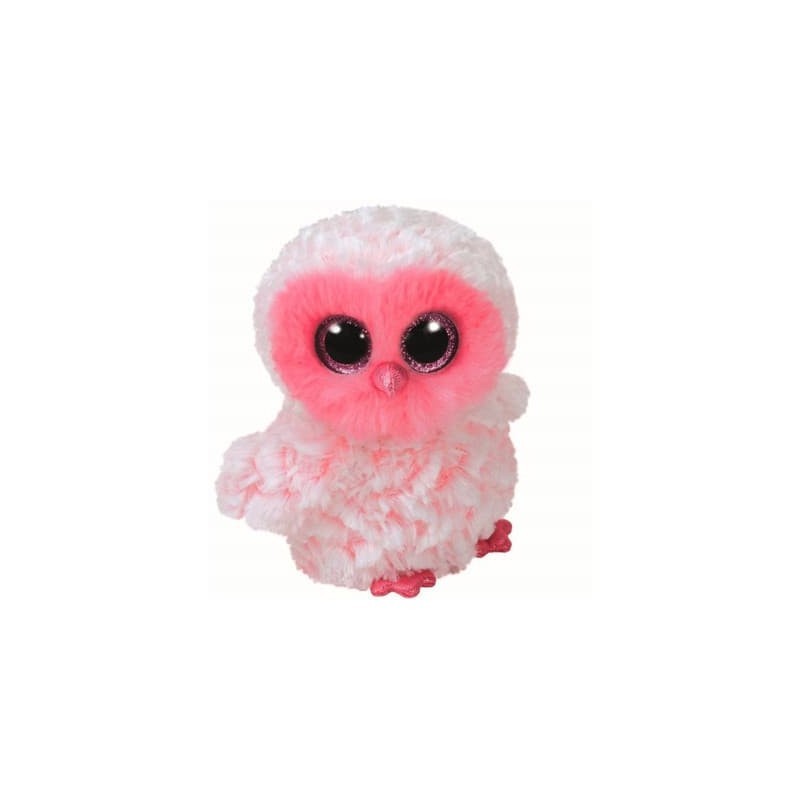 TY Beanie Boos pliušinė rožinė pelėda TWIGGY 15,5cm