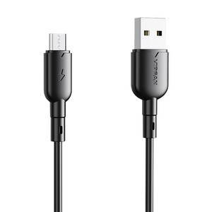 USB-Mikro USB kabelis Vipfan Colorful X11, 3A, 1 m (juodas)