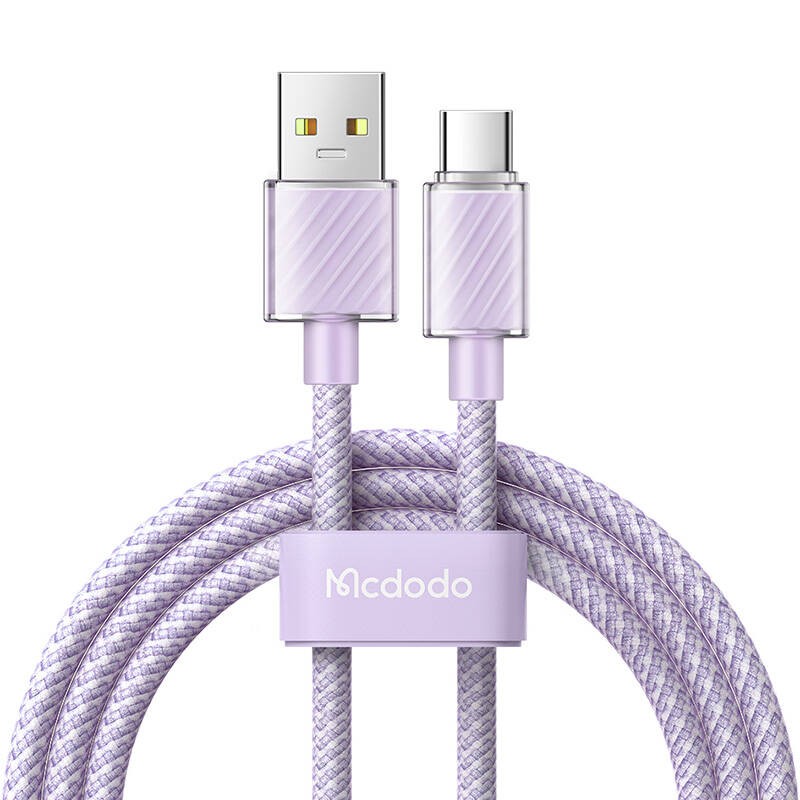 Kabelio USB-A į USB-C Mcdodo CA-3655, 100W, 2 m (violetinis)