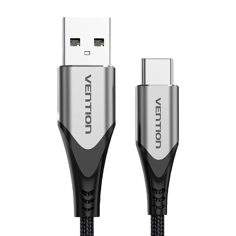 USB 2.0 A į USB-C 3A laidas 0,5 m Vention CODHD pilkas