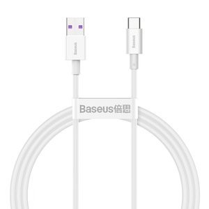 "Baseus Superior" serijos kabelis iš USB į USB-C, 66 W, 1 m (baltas)