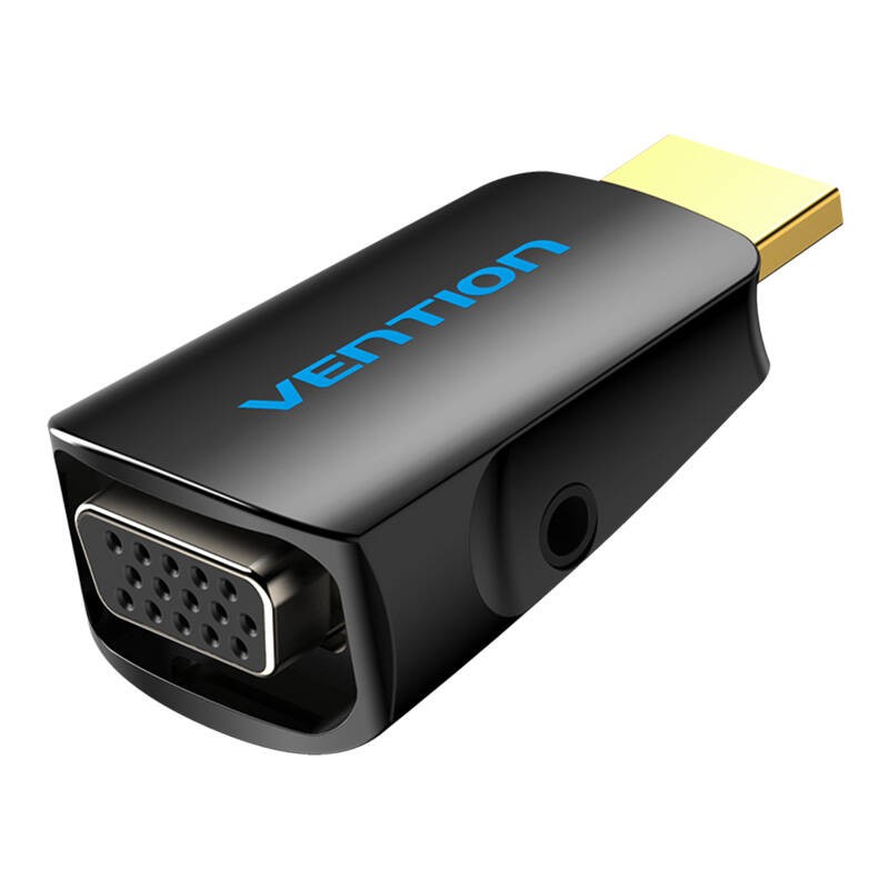 HDMI ir VGA adapteris "Vention AIDB0" su 3,5 mm garsu